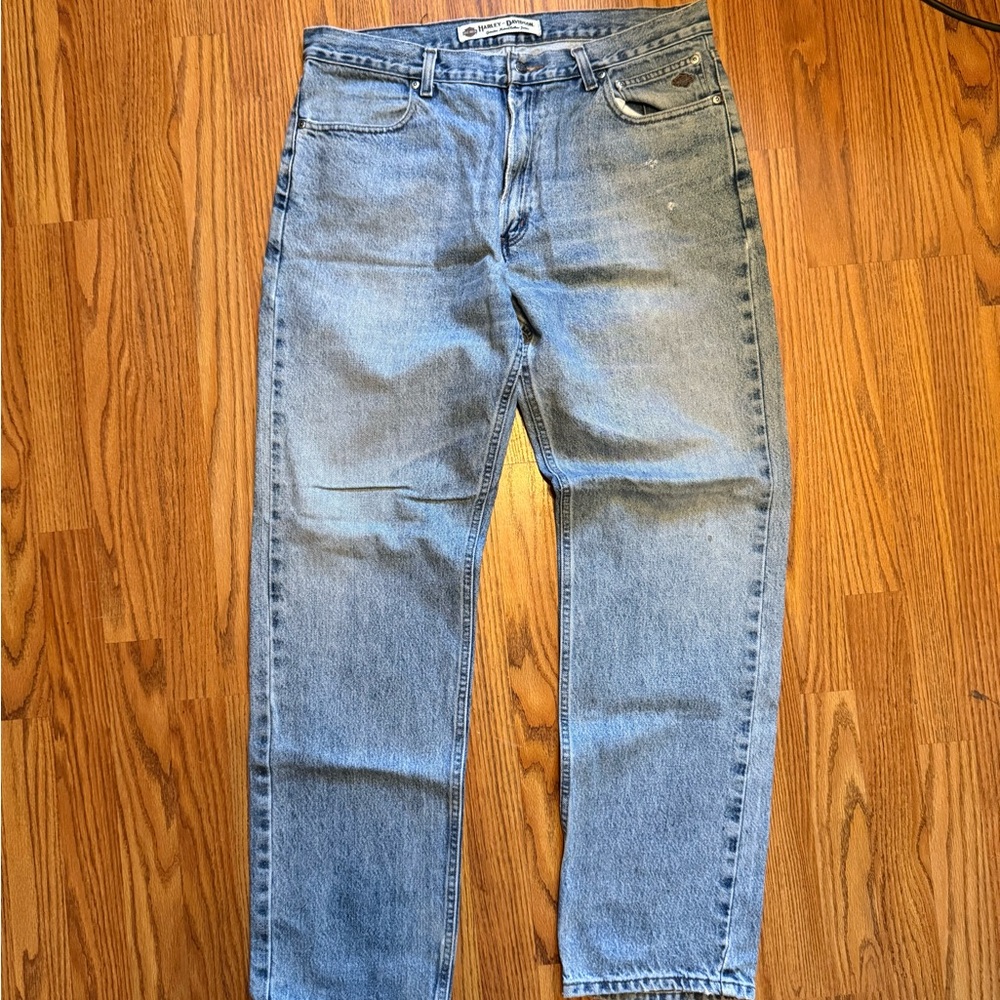 Harley-Davidson Light Blue Straight Jeans